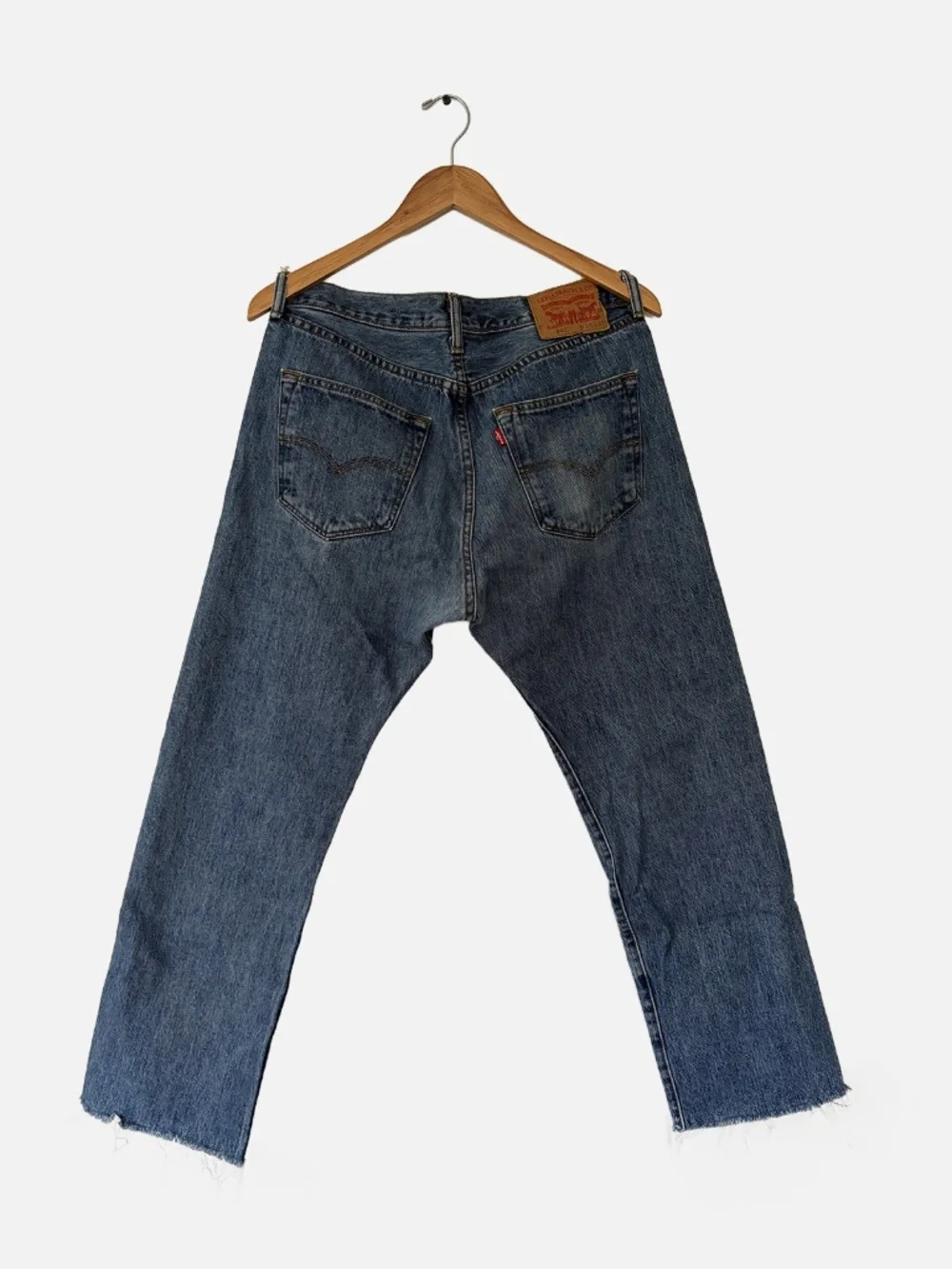 Vintage Levi's 501 34W Raw Hem